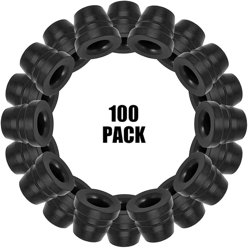 Brake Bleeder Screw Cap Grease Fitting Cap Rubber Dust Cover for Cars and Motorcycles (100 Pieces)...