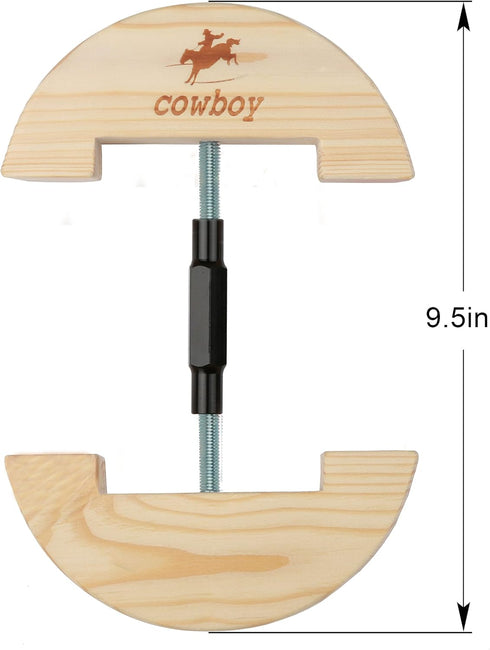 Cowboy Hat Stretcher,Small Size 6 1/2 to 9 1/2-Colourful Adjustable Buckle Heavy Duty (Small, Black)...