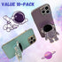 10 PCS Astronaut Phone Ring Holder Finger Kickstand (Value Pack) Cute Foldable Space Phone Back Grip Smartphone Hidden Stand | Compatible with All...