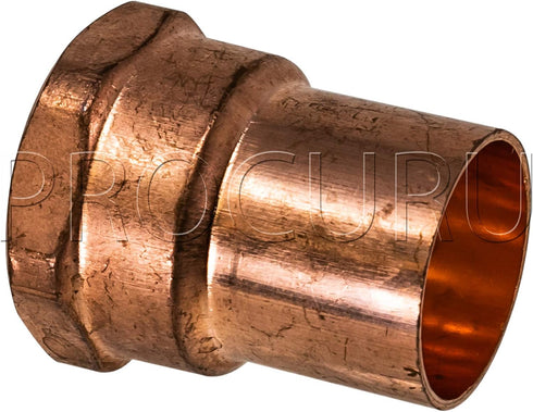 10-Pack 1/2-Inch Copper Female Adapter C x FNPT, Certified Safe for Drinking Water (CWFA0012-10P)...