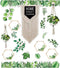 Schoolgirl Style Simply Boho Bulletin Board Set—Home Sweet Classroom Macrame Header, Leaf Border Trims, Hanging Planters, Assorted Leaves, Hexagon...