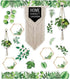Schoolgirl Style Simply Boho Bulletin Board Set—Home Sweet Classroom Macrame Header, Leaf Border Trims, Hanging Planters, Assorted Leaves, Hexagon...