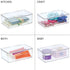 mDesign Plastic Household Storage Bin Box Organizer Container with Hinge Lid for Kitchen, Office, Bathroom, Bedroom, Hold Food, Snacks, Makeup, To...
