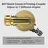 POHIR Pressure Washer Pivoting Coupler, 240° Pressure Angle Adapter with 7 Angles, Includes a 4500 psi Pivot Coupler for Hard to Reach Areas and a...