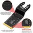 5pcs Titanium Oscillating Tool Blades for Metal Nails Hard Material and Wood Plastic - Multitool Blades Fit Dewalt Bosch Worx Milwaukee Ryobi...