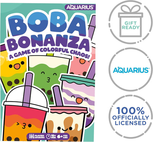 Aquarius Boba Bonanza Card Game - Boba Bonanza Card Game - Great Family Fun - Ages 6+ - Officially Licensed for Fun - Boba Bonanza - Merchandise &...