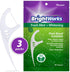225 Piece BrightWorks Fresh Mint + Whitening Dental Flossers with plant-based handles, Super-Strong Floss and Mint-Flavored Floss with Micro-Cryst...