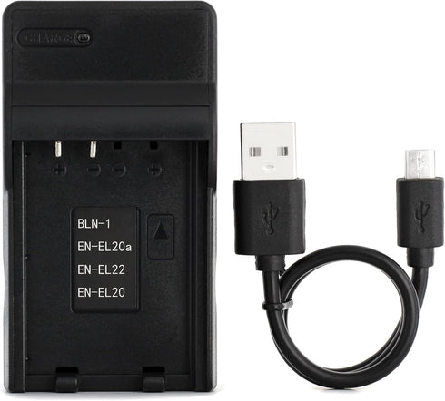 BLN-1 USB Charger for Olympus E-M5, E-P5, OM-D E-M1, OM-D E-M5, Pen E-P5 Camera and More...