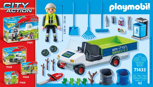 PLAYMOBIL City Action 71433 City Cleaning with Vehicle...
