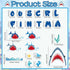 Shark Bulletin Board Kit Under The Sea Classroom Decorations Back to School DIY Photo Bulletin Board Set Ocean Theme Shark Paper Cutouts Decor for...