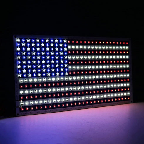 SMD Soldering Practice Kit,Solder Skill Training Learning Project SMT Components DIY American Flag 19X10cm (02DGQ01)...