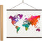 Magnetic Poster Hanger Frame - 24 inches Wooden Magnetic Poster Frame Hanger for Scratch Off Maps, Prints, Pictures, Photos, Canvas Artwork...