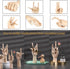 7" Wooden Sectioned Opposable Articulated Left/Right Hand Figure Manikin Hand Model for Drawing, Sketching, Painting (Left Hand)...