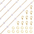 Pandahall 3 Feet Pearl Bead Necklace Chains for Jewelry Making & Golden Lobster Claw Clasps Open Jump Ring for Men Women DIY Necklace Bracelet...