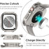 (2 in 1) KADES for Waterproof Apple Watch Screen Protector Case Series 9 8 7 45mm Accessories, Protective PC Face Cover Built-in Tempered Glass Fi...