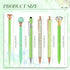 6 Pcs Ballpoint Pens Set Metal Crystal Diamond Pen for Journaling Glitter Pens Pretty Cute Pens Black Ink Fancy Pens Gifts for Women Girls Teacher...