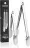 Babish 12” & 9” Locking Kitchen Tong Set, Stainless Steel...