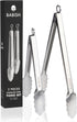 Babish 12” & 9” Locking Kitchen Tong Set, Stainless Steel...