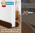 MAXTID Brown Door Draft Stoppers, Adjustable 32"-38", Double Sided, Insulation Strip, Air Stopper, Gap Filler...