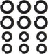 1/2"" & 3/8"" Impact Wrench Retainer rings with O-ring Fit for Electric Wrench/Pneumatic Wrench, Impact Wrench Tool Parts and Accessories (6+6/Set...