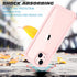 iPhone 13 Full Body Bumper Case, Anti-Scratch Screen Protector, Slim, Shockproof, Dustproof, Lightweight, Pink...