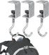 3 Pack Desk Bag Holder Schoolbag Hooks Headphone Hanger Stand, Adjustable Metal Under Desk Clamp Hook Mount for Portable Bag Gaming Headphones Clo...