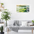 Mountain View Wall Stickers 3D Fake Window Wall Stickers Nature Scenery Wall Stickers Murals Removable Landscape Wall Decals Peel and Stick Remova...