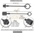 2 Set,1/2 Tractor Hydraulic Coupler Male Dust Cap and Female Plug Cover,ISO A Hydraulic Quick Disconnects Port Plug Fittings By Signite (Black)...