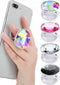 4 Pieces Disco Crystal Phone Grip Plastic Diamond Phone Holders Collapsible Adhesive Foldable Expanding Finger Stand Holder Kickstand for Smartpho...