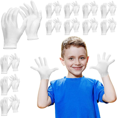 24 Pairs Eczema Gloves for Kids Eczema Sleeves Moisturizing Gloves White Cotton Gloves Washable and Reusable Overnight Dry Hands for Kids Eczema 3...