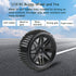 4 Pack RC Buggy Tires 12mm Hex Wheels and Tires 1/10 Off Road RC Buggy Wheels and Tires Tyres Set w/Lock Nuts and Wrench for Bandit VXL Tornado HS...