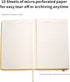 Deziliao Lined Journal Notebooks with Pen Loop, Hardcover Notebook Journal for Work, 100Gsm Premium Thick Paper with Inner Pocket, Medium 5.7''''x...