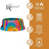 Silipint: Aqua-Fur Silicone Dog Bowl: Hippie Hops -18oz Colapsible/Foldable, Lightweight, Feed & Water Dish, Pet Travel...