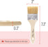 Bates- Chip Paint Brushes, 2 Inch, 9 Pack, Chip Brush, Brushes for Painting, Paint Brushes, 2 Inch Paint Brush, Stain Brushes for Wood, Natural Br...