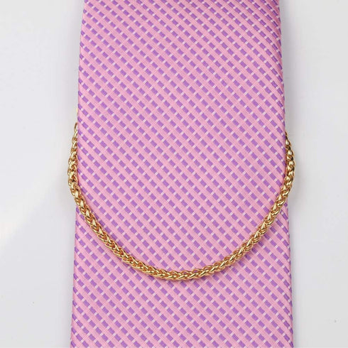 Men for Tie chain Silver Golden Tie Clips Gift Box...
