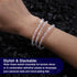 HANGINTHERE 3 Pcs 4mm Austrian Crystal Stretch Bracelets Set for Women,Boxed,Stackable Gift Bracelets for Birthdays, Mother’s Day...