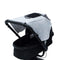 Stroller Sun Shade Universal Baby Stroller Cover for Sun Bassinet Blackout Cover (0-6m) Sunshade Visor Wind Cover Blocks Sun's Rays - Gray...