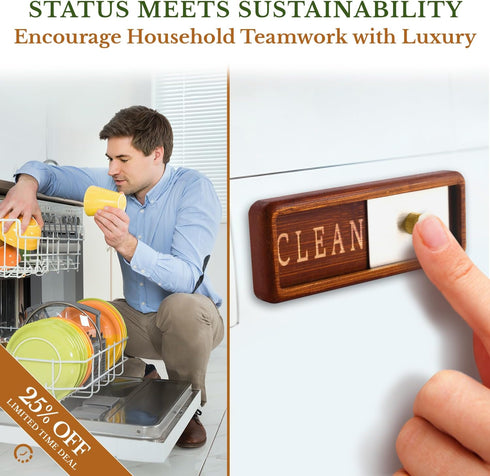 TEYGA Dishwasher Magnet Clean Dirty Sign Indicator - Clean Dirty Dishwasher Magnet, Dirty Clean Dishwasher Magnet, Clean and Dirty Dishwasher Magn...