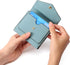 GAEKEAO Small Wallet for Women Leather RFID Blocking Credit Card Holder Organizer Mini Bifold Zipper Coin Purse...
