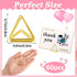 Eersida 60 Pieces Table Number Holder Place Samll Triangle Shape Name Numbers Table Photo Picture Holder Stand Clip for Wedding Baby Shower Party,...