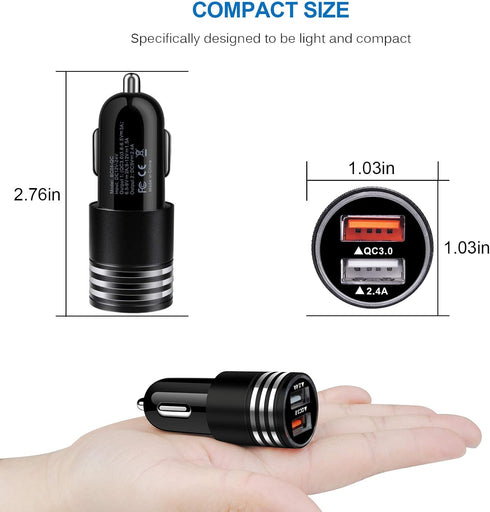 Car Charger Type C Fast Charger for Samsung Galaxy S24/S23/S22 Plus/S22 Ultra/S21 S20 FE Z Flip 5/4/3 A53 A03S A13 A15 A54 A14 A12 A32 A71 S10 S9 ...