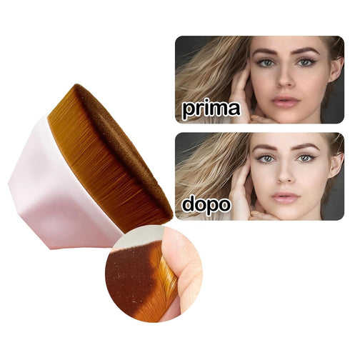2 Pieces Foundation Brushes, 2 Pieces Set of Makeup Sponges Petal Shape Soft Touch Makeup Brushes Suitable for Cream or Mixed Liquid Cosmetics...