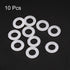 uxcell Silicone O-Rings, 11mm OD 6.2mm ID 2.4mm Width VMQ Seal Gasket for Compressor Valves Pipe Repair, White, Pack of 10...