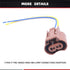 HiSport 9006 headlight plug Female Adapters Connector Wiring Harness Sockets Wire Plug Pigtails Compatible with High/Low Beam Or Fog Lights Use Re...