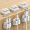 6Pack Cord Organzier Spring Clip Holder - Lamicall 3-in-1 Small Clips for Desk Cable Management, Adhesive Adjustable Cable Clips Holder for Charge...