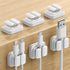 6Pack Cord Organzier Spring Clip Holder - Lamicall 3-in-1 Small Clips for Desk Cable Management, Adhesive Adjustable Cable Clips Holder for Charge...