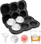Ice Cube Tray, Mikiwon 2 inch Rose Ice Cube Trays With Covers, 6 Cavity Silicone Rose Ice Ball Maker, Easy Release Large Ice Cube Form for Chilled...