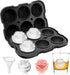Ice Cube Tray, Mikiwon 2 inch Rose Ice Cube Trays With Covers, 6 Cavity Silicone Rose Ice Ball Maker, Easy Release Large Ice Cube Form for Chilled...