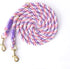 Multifunctional Rope Dog Leash 7.5 FT with Adjustable Double Swivel Hook Hands Free for Small Medium and Large Dogs Running Hiking Camping Walking...