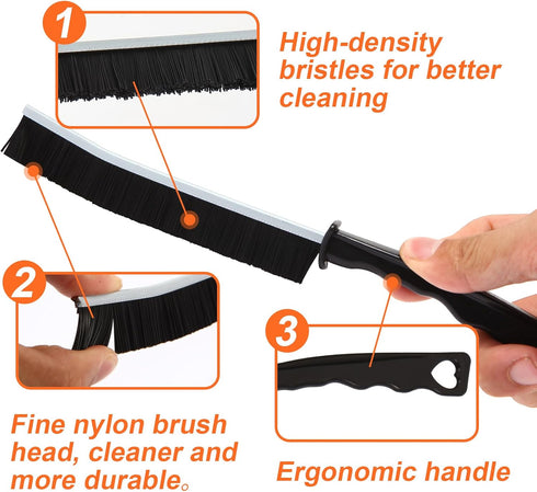 Crevice Cleaning Brushes for Household Use,Crevice Cleaning Tool,Multifunctional Dead Spot Cleaning, Window Track Cleaning Tools, Sinks, Dirt, Cor...